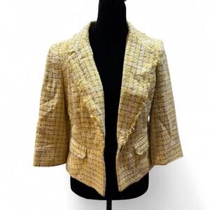 The limited yellow tweed blazer
